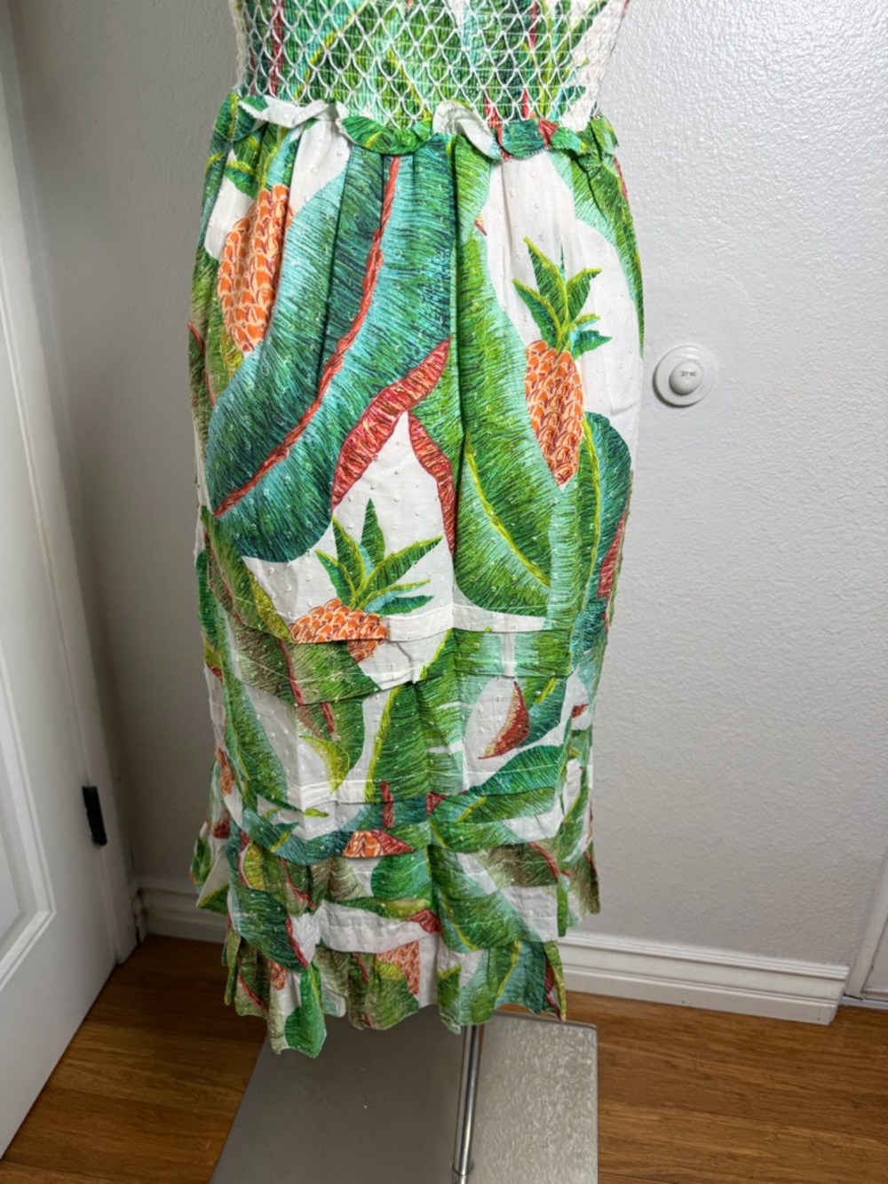 Farm Rio Forest Palm Midi Dress XS - Picture 8 of 11